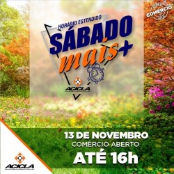 Com a campanha “Sábado Mais +”, Acicla promove horário estendido no comércio de Campo Largo